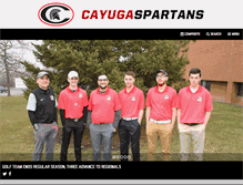 Tablet Screenshot of cayugaspartans.com